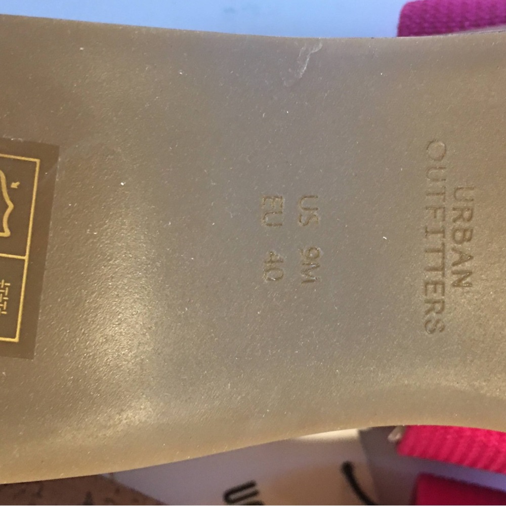 NWT Urban Outfitters Heather Wedge Sandals Size 9 - Picture 7 of 8